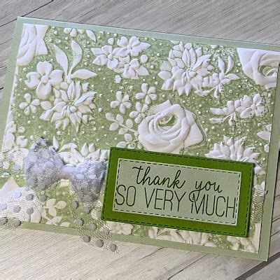 Stampin Up Country Florals Embossing Folder Stamped Sophisticates