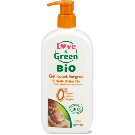 Love Green Bio Very Greasy Cleansing Gel For Babies With Olive