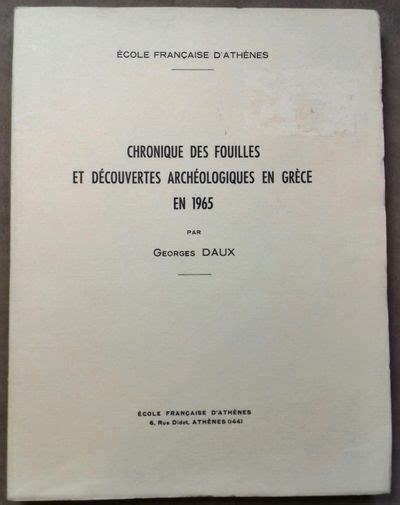 Chronique Des Fouilles Et D Couvertes Arch Ologiques En Gr Ce En