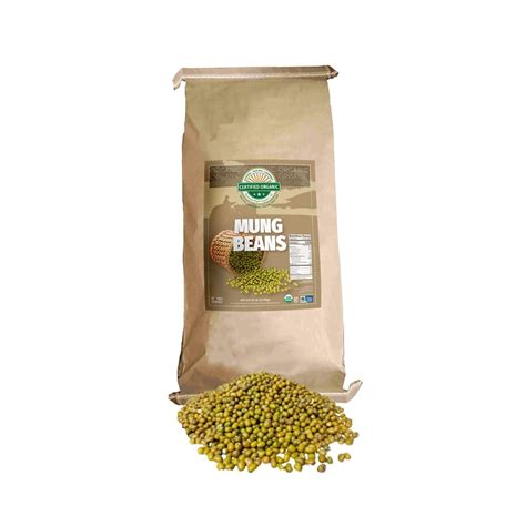 25 Lbs Certified Organic Dried Mung Beans Non GMO Vegan Sproutable