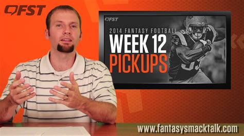 2014 Fantasy Football Week 12 Waiver Wire Youtube