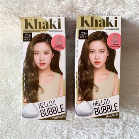 Jual Mise En Scene Hello Bubble Ash Khaki Blackpink Hair Colour Cat