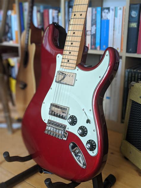 For Straturday My Fender Blacktop Hh Strat In Candy Apple Red I Dont