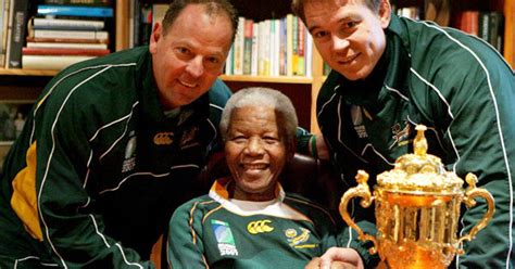 Nelson Mandela and the Springboks: Rugby played for higher stakes - Los ...