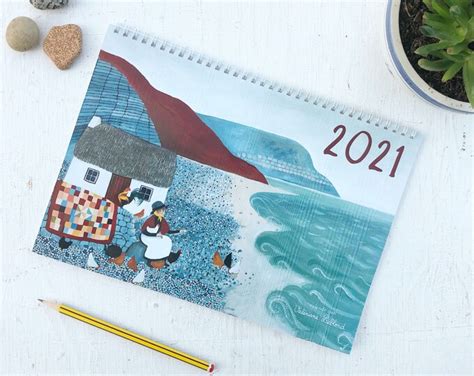 Welsh Calendar Illustrated By Val Riane Leblond Etsy