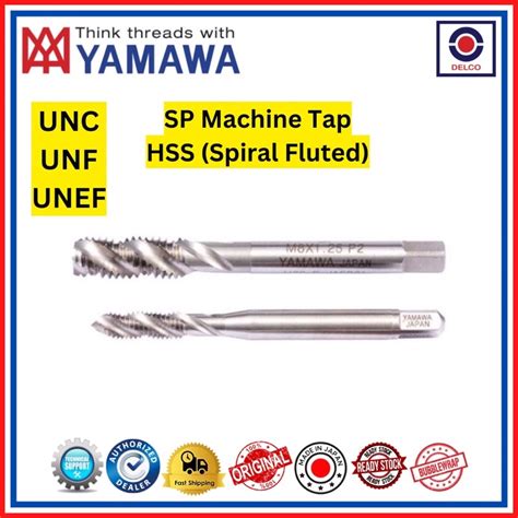 YAMAWA JAPAN Unified UNC UNF SP Spiral Fluted HSS Machine Taps 2 56 4