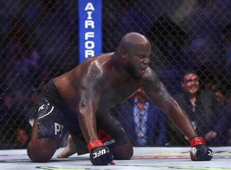 Derrick Lewis Celebrates His Knockout Win Over Alexander Volkov In