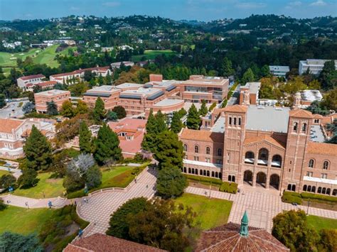 Premium Photo Aerial View Of The Royce Hall At The University Of