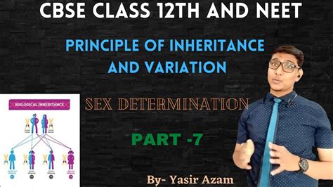 Sex Determinationprinciple Of Inheritance And Variation Part 7