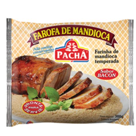 Farofa De Mandioca Temperada Pach Sabor Bacon G Bom Pre O