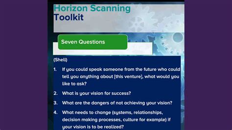 Horizon Scanning Foresight Guide For Innovators The Big Bang