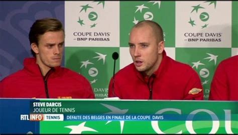 Tennis finale de la Coupe Davis Steve Darcis est très déçu