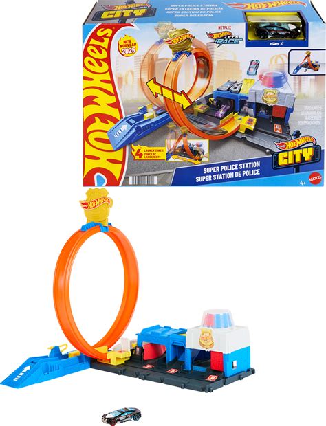 Kjøp Hot Wheels City Super Politistasjon Bilbane
