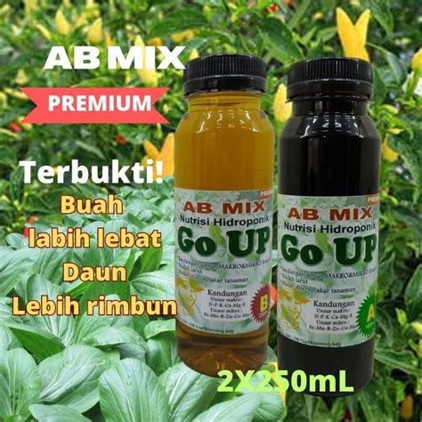 Jual Ab Mix Premium Cair Nutrisi Hydroponic Sayuran Buah Ml