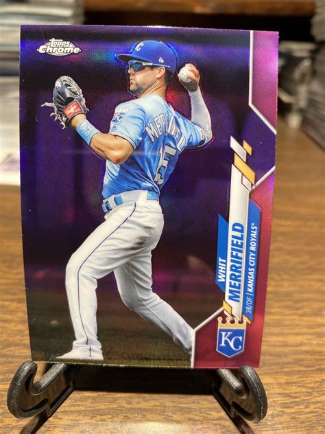 Topps Chrome Whit Merrifield Pink Refractor Parallel Kansas City