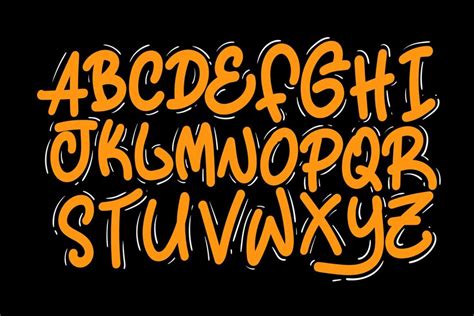 Premium Vector Marker Graffiti Font Handwritten Typography Vector