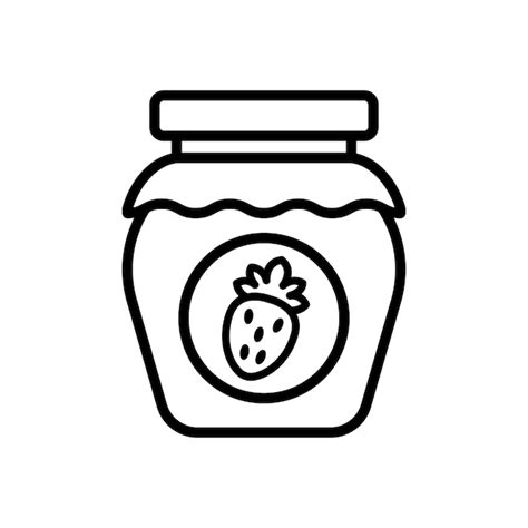 Premium Vector Jam Jar Icon Vector Design Template In White Background