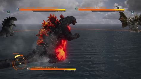 Godzilla Ps4 Burning Godzilla Vs Mecha King Ghidorah Vs Godzilla 2014 Youtube