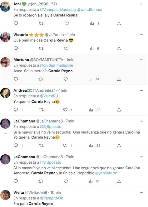 Martín Fierro 2023 las redes estallaron en defensa de Carola Reyna y