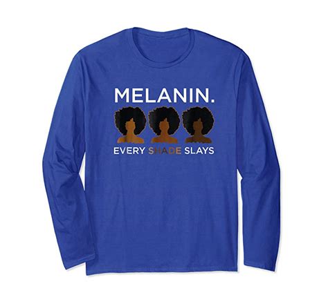 Get Melanin Every Shade Slays Natural Hair Afro T Shirt Proud Tees Design