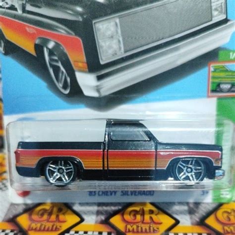 Hot Wheels Chevy Silverado Lote K HW Slammed Shopee Brasil