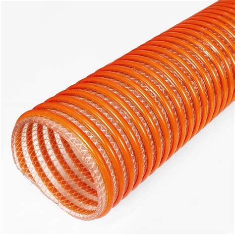 Trash Pump Suction Discharge Hose Corrugated Spiral Reinforced PVC