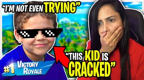 This Little Kid Is A God At Fortnite Battle Royale Tsm Chica Youtube