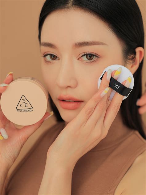 Phấn Phủ Bột 3CE Stylenanda Natural Finish Loose Powder 001 002Phấn