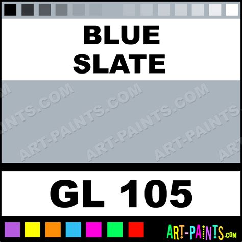 Blue Slate Opaque Gloss Ceramic Paints - GL 105 - Blue Slate Paint ...