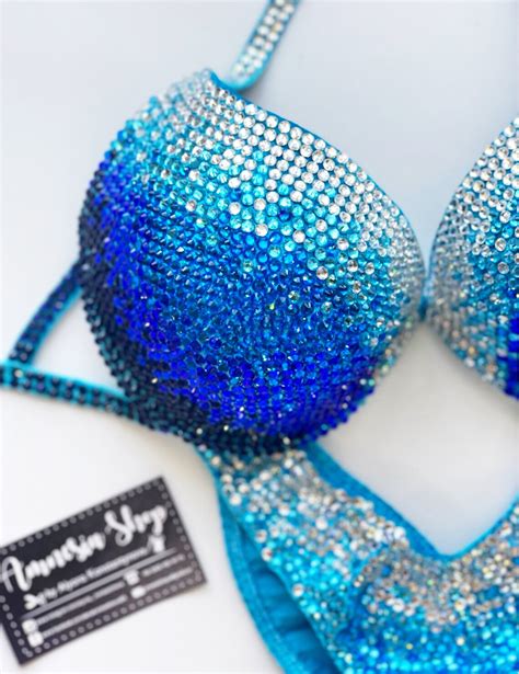 Competition Bikini Set Rhinestone Fitness IFBB WBFF Etsy