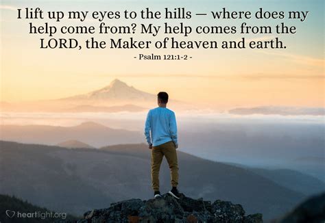 Psalm Illustrated I Lift Up My Eyes To The Hills