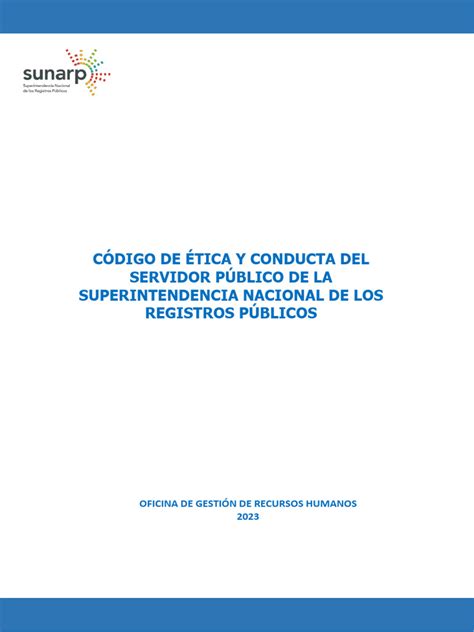 Código De Etica Y Conducta Pdf