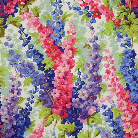 Kaffe Fassett Collective Delphinium Pastel Fabric Emerald City Fabrics