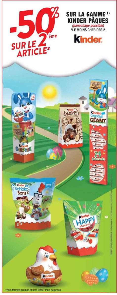 Offre La Gamme Kinder P Ques Chez Cora