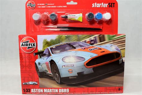 Airfix Aston Martin Dbr9 132 Starter Set Model Kit 50110a