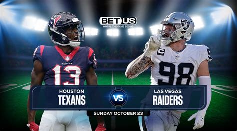 Texans Vs Raiders Prediction Stream Odds And Picks