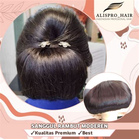 Jual Alispro Sanggul Rambut Moderen Sanggul Sirkam Polosan Hairdo