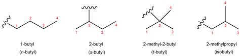 Isobutyl Vs Sec Butyl Vs Tert Butyl