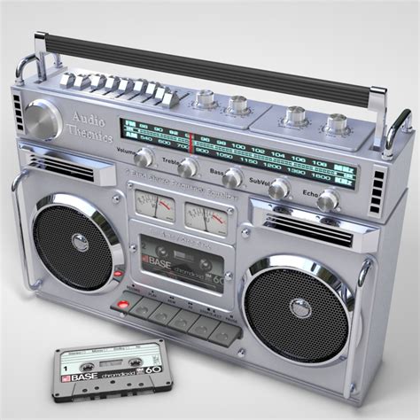 Boombox cassette 3D model - TurboSquid 1257035