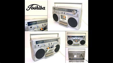 Vintage Toshiba Rt 100sa Stereo Radio Cassette Recorder Boombox Youtube