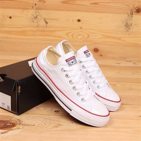 Sepatu Converse All Star High Ct2 Putih List Merah Free Box Converse