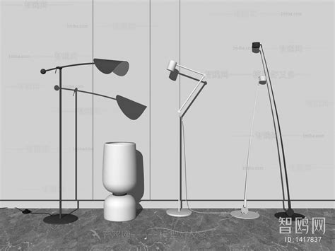 Modern Floor Lamp Sketchup Model Download Model Id798731098 1miba