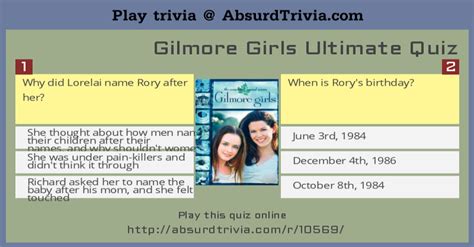 Gilmore Girls Ultimate Quiz