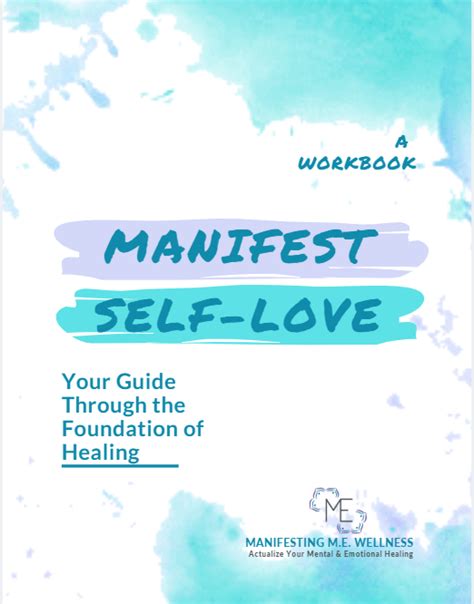 Manifest Self Love Workbook Manifesting M E Wellness