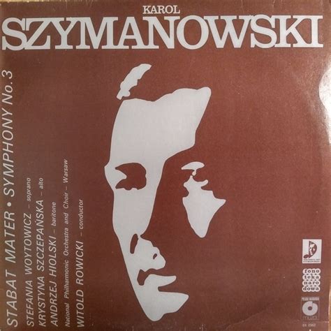 Szymanowski Stefania Woytowicz The National Warsaw Philharmonic