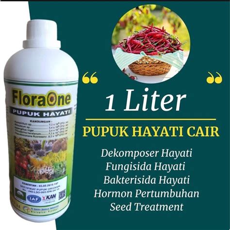 Jual FLORAONE Pupuk Hayati Flora One 1 Liter Pupuk Hayati Flora One