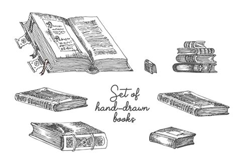 Ensemble De Carnets De Croquis De Dessin à La Main Pour Le Salon Du