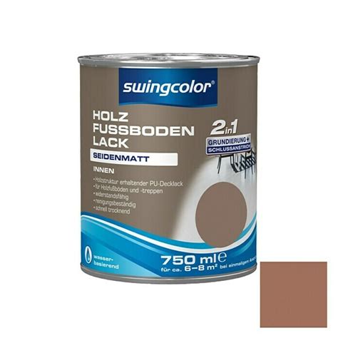 swingcolor 2in1 Holzfußbodenlack RAL 8024 Beigebraun 750 ml