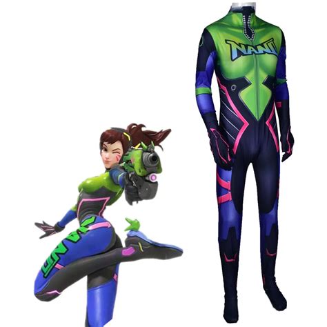 Nano Cola D Va Skin Costume Superhero Suit Cosplay Costume Dva