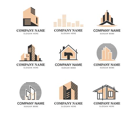 Creative Modern Construction Logo Design Concept